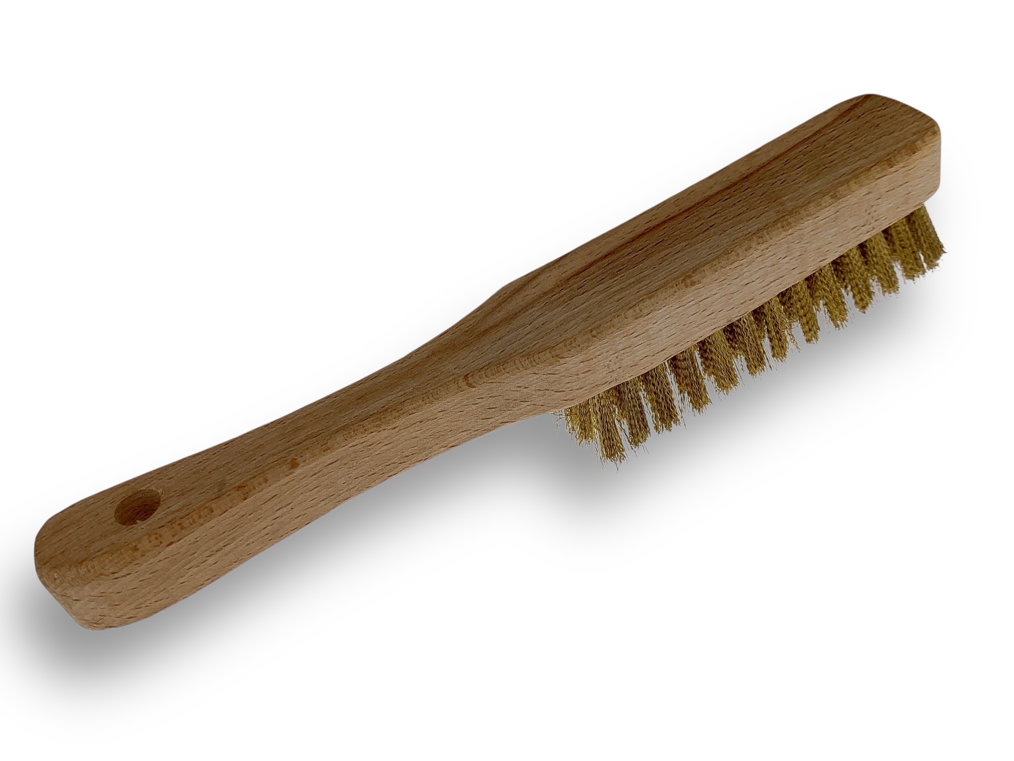 Brosse argenterie en acier laitonné 4 rangs – Image 5
