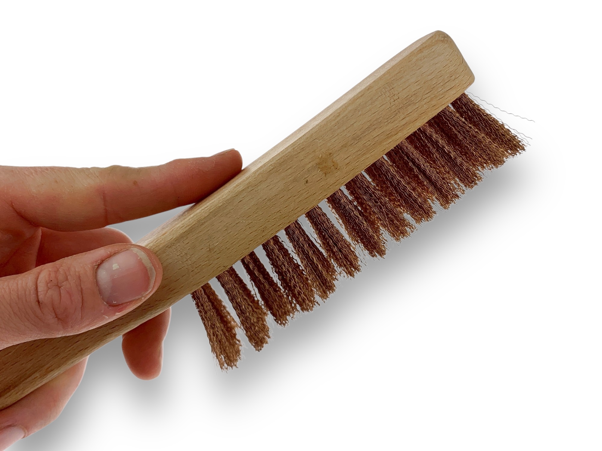 Brosse argenterie en bronze fin 4 rangs – Image 4