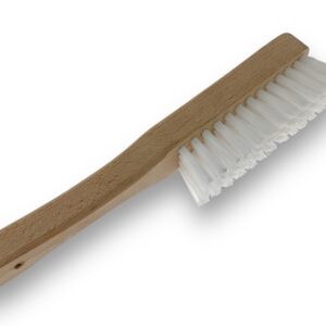 Brosse argenterie en nylon blanc 4 rangs