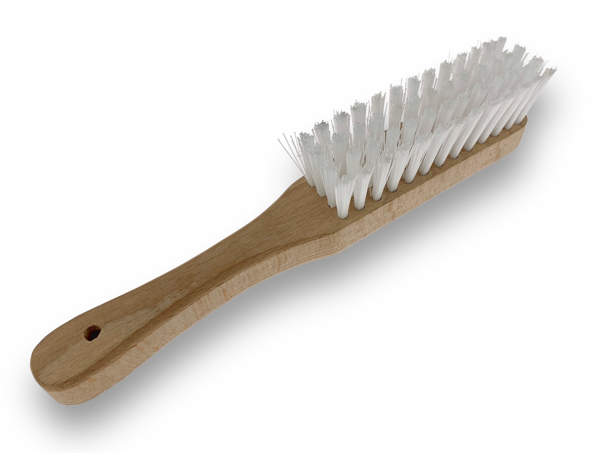 Brosse argenterie en nylon blanc 4 rangs – Image 5