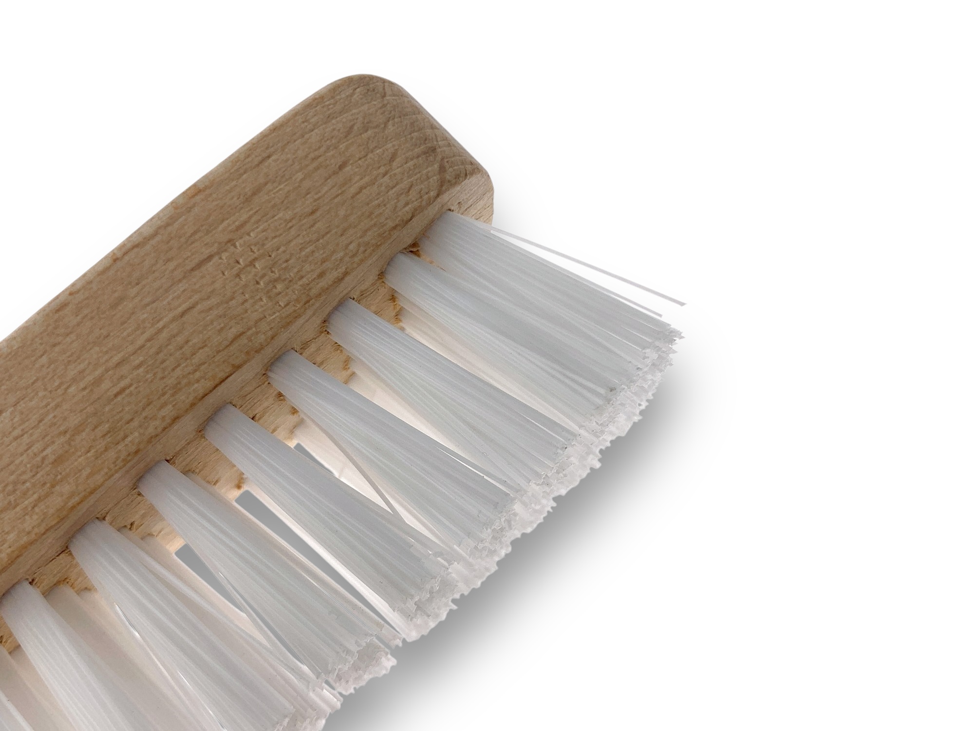Brosse argenterie en nylon blanc 4 rangs – Image 3