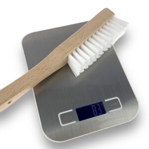 Alternative view of Brosse argenterie en nylon blanc 4 rangs