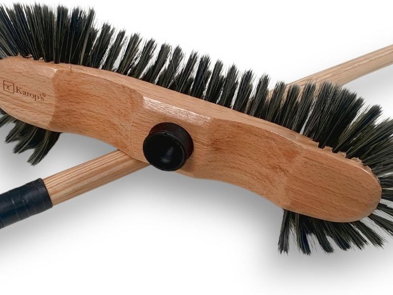 Balai demi tête fibres PET grises | Sortie 50 mm | Haute qualité KAROP'S