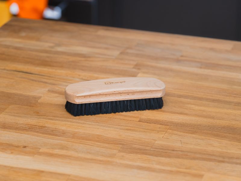 Brosse chaussure polissoir soie noire et soie blanche | Sortie 20 mm | Haute qualité KAROP'S – Image 3