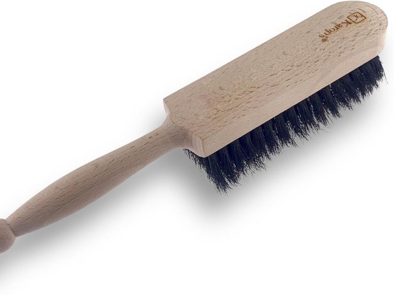 Balayette droite fibres PET noires | Sortie 50 mm | Haute qualité KAROP'S