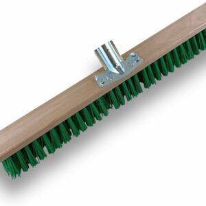Balais de jardinage 60 cm en fibre PVC verte résistante - Quantité x1, Sans manche
