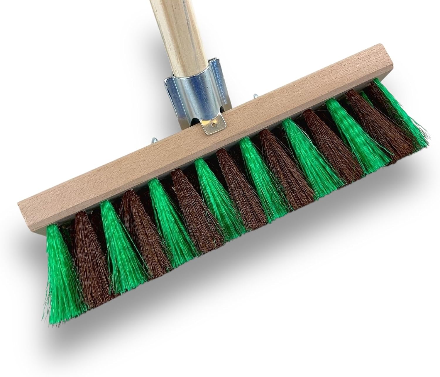 Balais de jardinage cantonniers 32 cm en Fibre synthétique zébrée marron et verte – Image 5