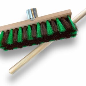 Alternative view of Balais de jardinage cantonniers 32 cm en Fibre synthétique zébrée marron et verte