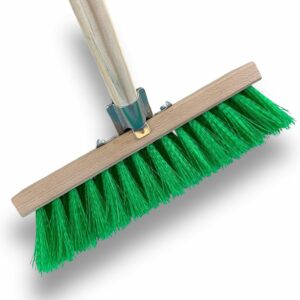 Alternative view of Balai de jardinage cantonnier 32 cm en fibre synthétique verte ondulé