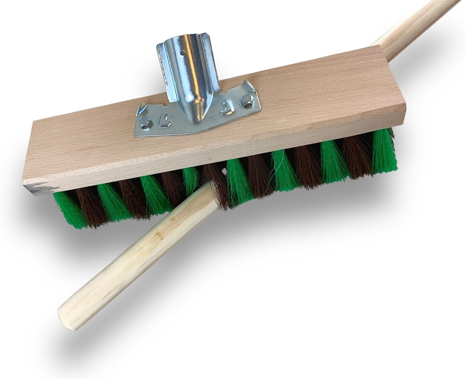 Balais de jardinage cantonniers 32 cm en Fibre synthétique zébrée marron et verte