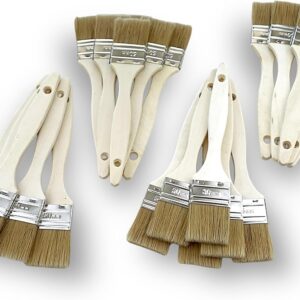 Lot de 24 pinceaux queue de morue simple épaisseur - 50 mm