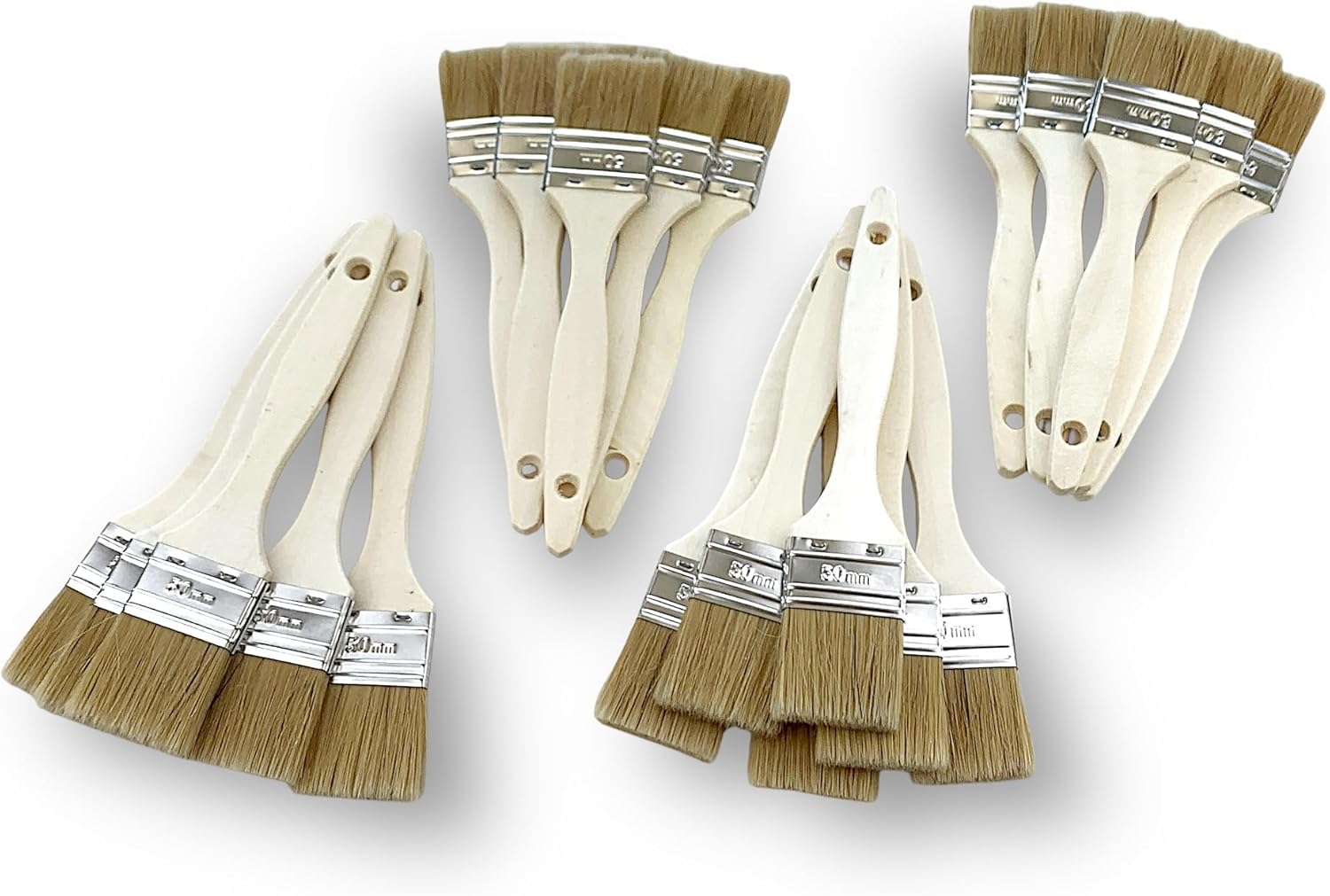 Lot de 24 pinceaux queue de morue simple épaisseur – Image 7