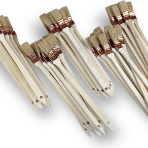 Alternative view of Lot de 50 pinceaux radiateur plats à tête coudée | Différents diamètres