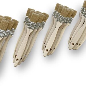 Lot de 24 pinceaux queue de morue simple épaisseur - 40 mm