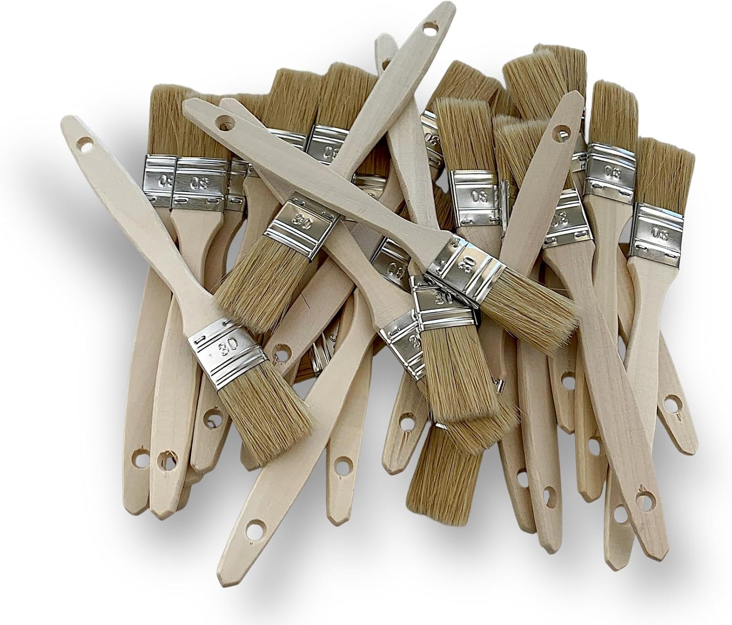 Lot de 24 pinceaux queue de morue simple épaisseur – Image 4