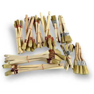 Lot de 60 Pinceaux de Peinture | Pinceaux Plats, Radiateurs, Pouce et Rechampir
